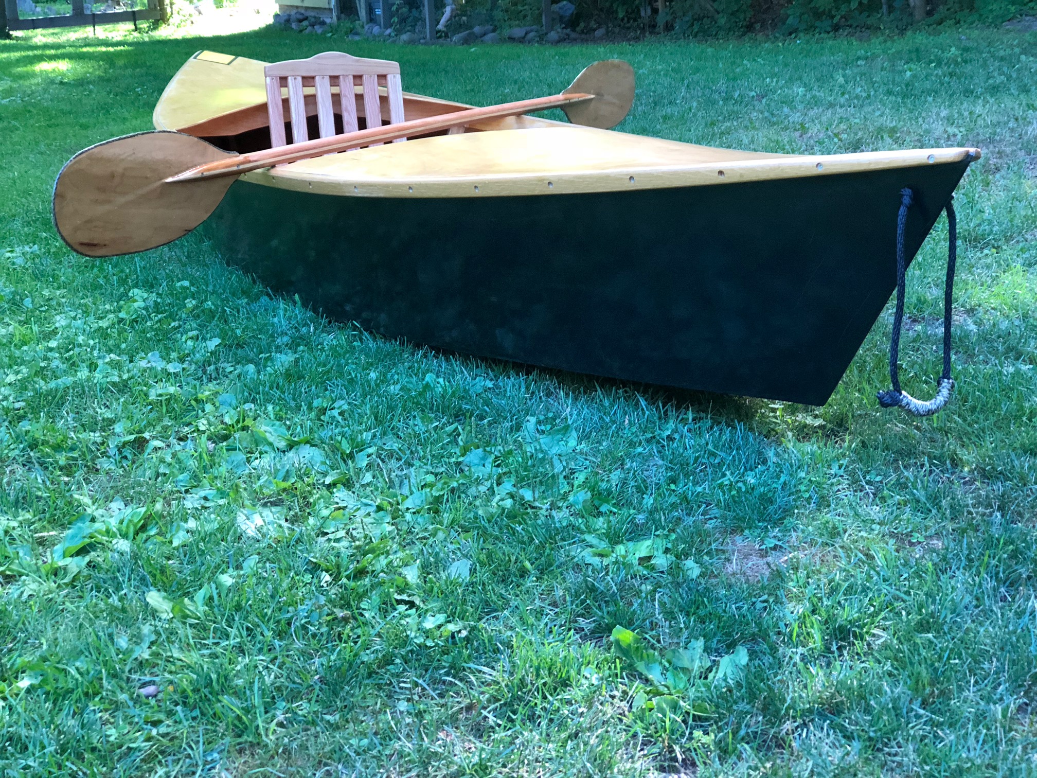 First Kayak built for the our project, Rembering the Fallen.